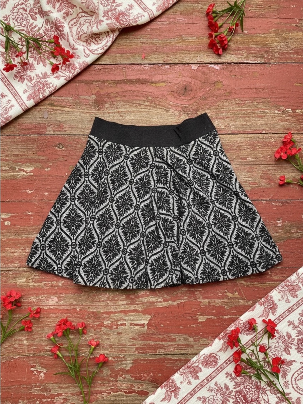 Dina B knit mini skirt